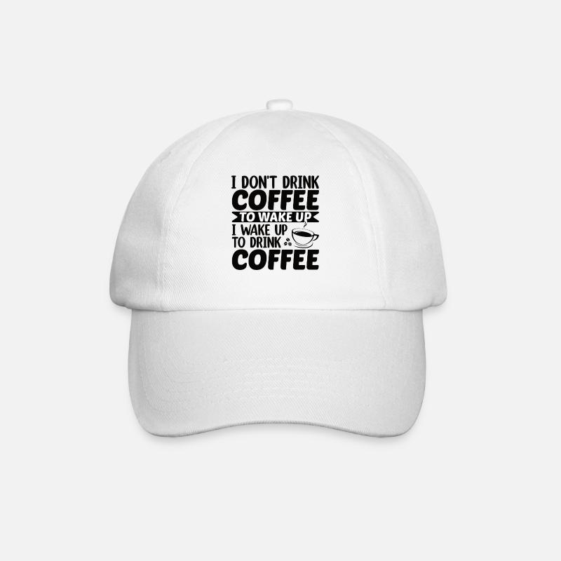 Café Sarcasme Amis Bonheur Joie Cappuccino - Casquette classique - blanc/blanc