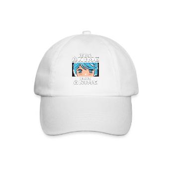 EINMAL ANIME IMMER ANIME - Baseballkappe - Weiß/Weiß - Vorne