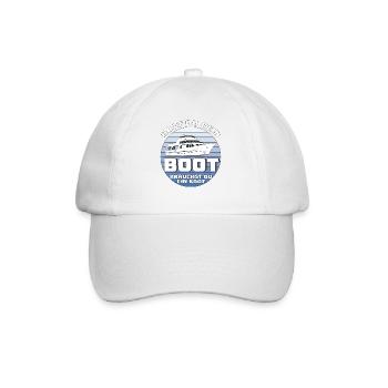 HAST DU KEIN BOOT - Baseballkappe - Weiß/Weiß - Vorne