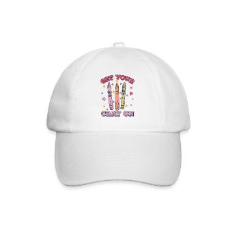 Enseignante au primaire Éducatrice de maternelle - Casquette classique - blanc/blanc - Devant