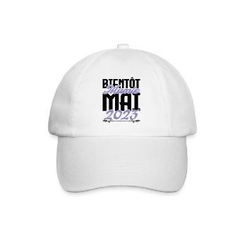 Annonce grossesse. bientôt Mamie Mai 2023. - Casquette classique - blanc/blanc - Devant
