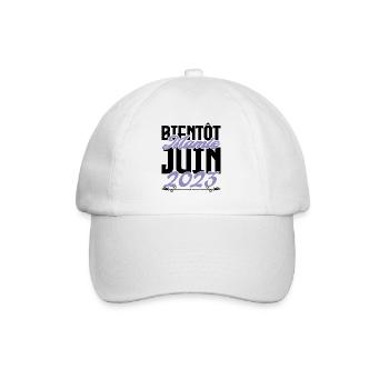 Annonce grossesse. bientôt Mamie Juin 2023. - Casquette classique - blanc/blanc - Devant