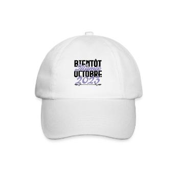 Annonce grossesse. bientôt Mamie Octobre 2023. - Casquette classique - blanc/blanc - Devant