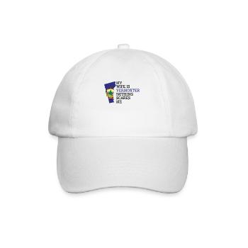 Nothing Scares Me Vermonter Wife Vermont - Baseball Cap - white/white - Front