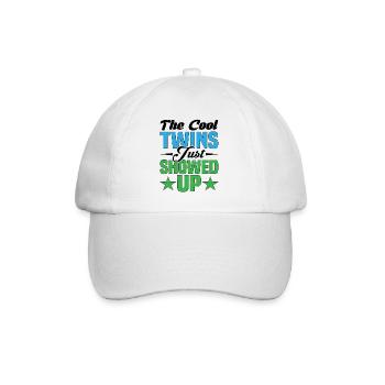 The Cool Twins Just Showed Up 13 - Baseball Cap - white/white - Front