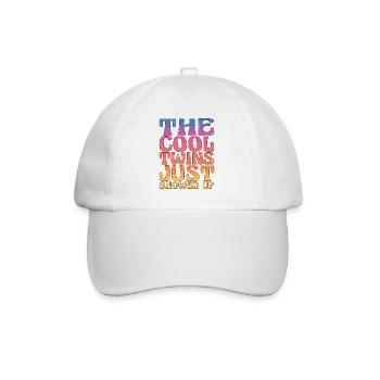 The Cool Twins Just Showed Up 12 - Baseball Cap - white/white - Front