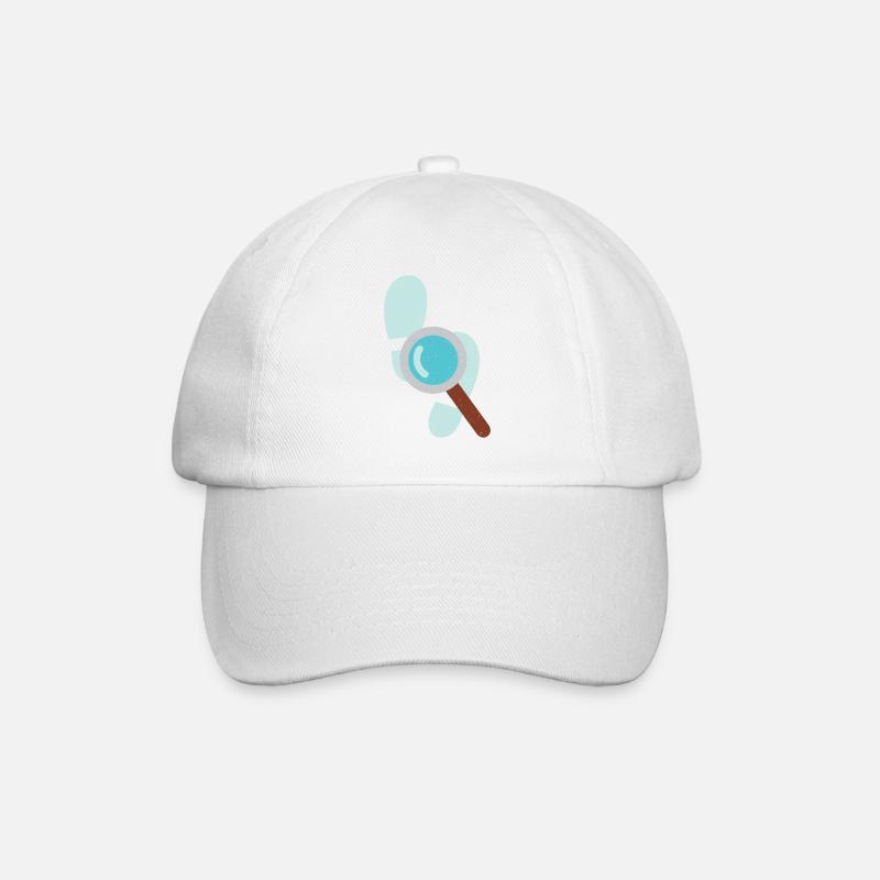 Détective Loupe Détective Privé Expert Graphique - Casquette classique - blanc/blanc