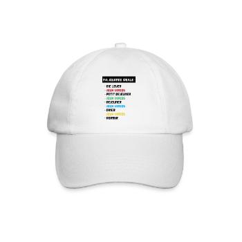 T shirt geek ma journée idéale - Casquette classique - blanc/blanc - Devant