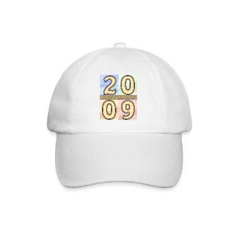 BIRTHDAY YEAR 2009 - Baseball Cap - white/white - Front