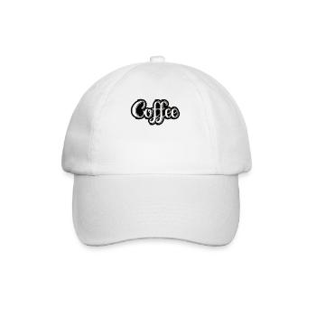 Kaffee Sarkasmus Freunde Glück Freude Cappuccino - Baseballkappe - Weiß/Weiß - Vorne
