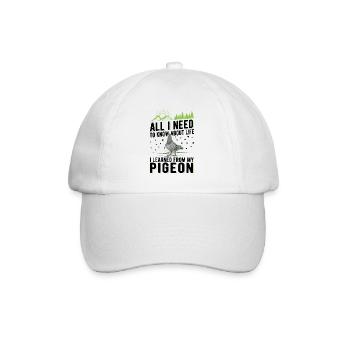 Pigeon fancier city pigeon - Baseball Cap - white/white - Front