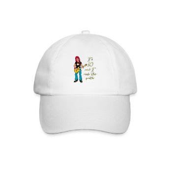 I'm 10 - Girl Guitarist - Baseball Cap - white/white - Front