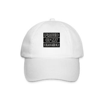 Fier de mon frère, de mes frères et sœurs - Casquette classique - blanc/blanc - Devant