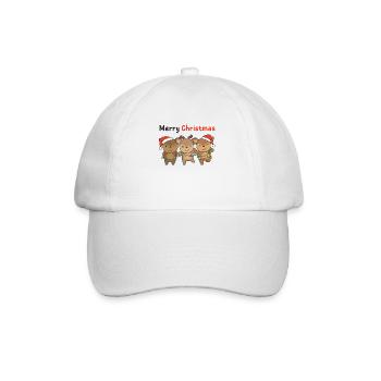 Cerf Noël Animaux Mignon Cerf Joyeux Noël - Casquette classique - blanc/blanc - Devant
