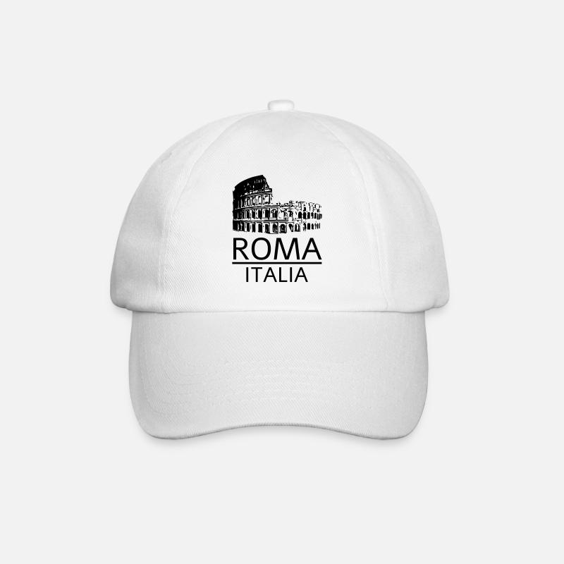 Rome Italie - Casquette classique - blanc/blanc