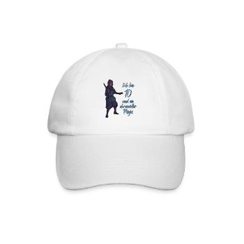 Ich bin 10 - Jungen Ninja - Baseballkappe - Weiß/Weiß - Vorne