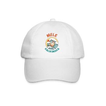 Mele Kalikimaka Hawaii Surf Père Noël - Casquette classique - blanc/blanc - Devant
