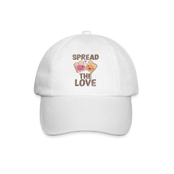 Répandez le sort d’amour avec de l’art cool - Casquette classique - blanc/blanc - Devant