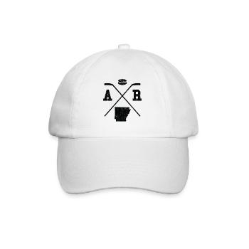 AR USA - Eishockeyspieler Arkansas - Baseballkappe - Weiß/Weiß - Vorne