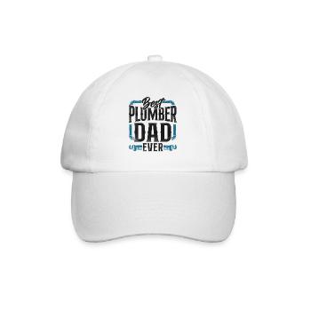 Plumbing Plumber Dad Vintage Best - Baseball Cap - white/white - Front
