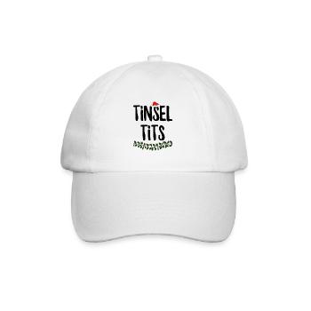 Lametta-Titten - Baseballkappe - Weiß/Weiß - Vorne