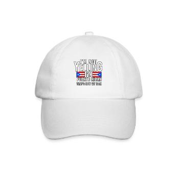 I'm not yelling I'm Puerto Rican That's - Baseball Cap - white/white - Front