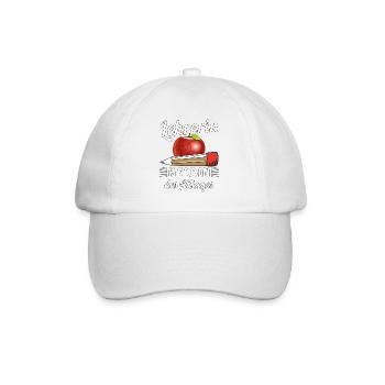 LEHRERIN HELDIN DES ALLTAGES - Baseballkappe - Weiß/Weiß - Vorne