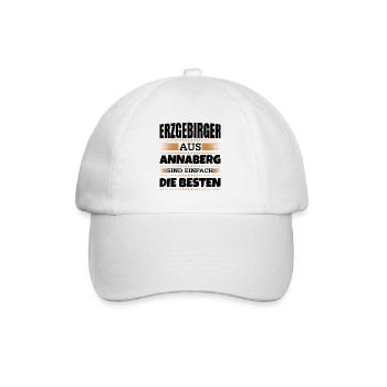 Erzgebirger aus Annaberg - Baseballkappe - Weiß/Weiß - Vorne
