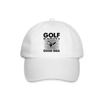Golf Golfer Gift Hobby Club Quote - Baseball Cap - white/white - Front
