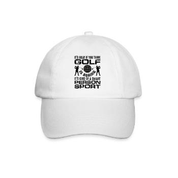 Golf Golfer Gift Hobby Club Quote - Baseball Cap - white/white - Front