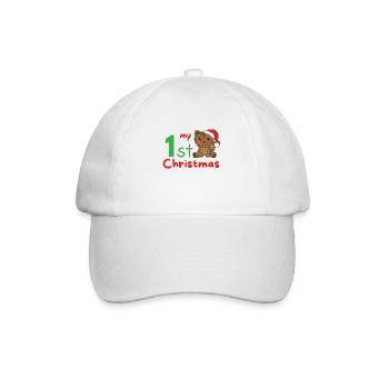 Chat de Noël Chats mon 1er Noël - Casquette classique - blanc/blanc - Devant