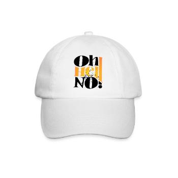 Oh Hell No ! Only One Place - Baseball Cap - white/white - Front