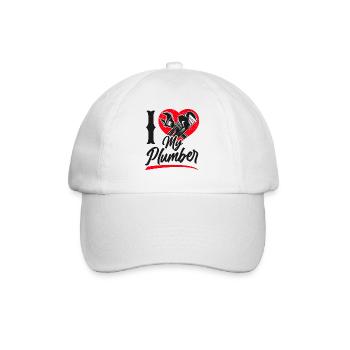 Plumbing Plumber Girlfriend Wife - Baseball Cap - white/white - Front