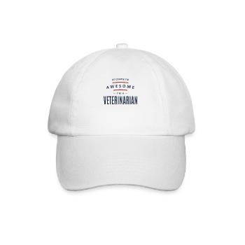 Veterinarian Job Profession - Baseball Cap - white/white - Front