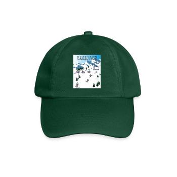 SKIING SAALBACH - Baseball Cap - bottle green - Front