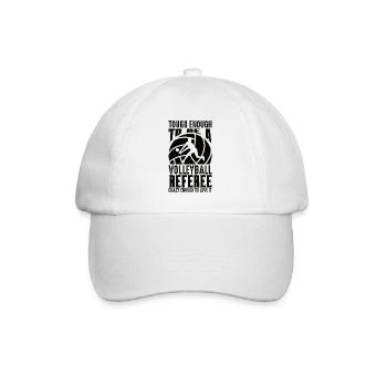 Volleyball Sport Referee Gift - Baseball Cap - white/white - Front