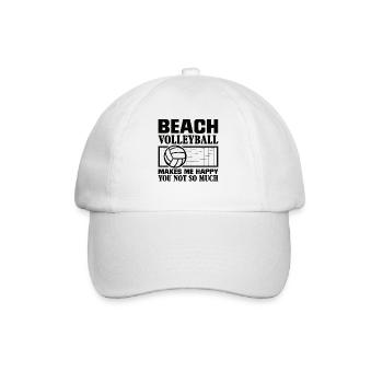 Volleyball volley servir joueur de volley-ball - Casquette classique - blanc/blanc - Devant