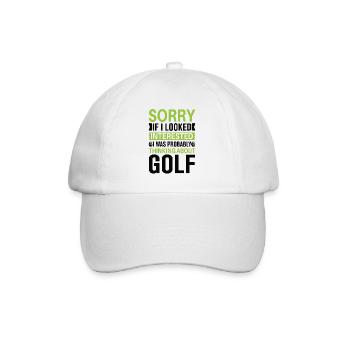 Golf Golfer Gift Hobby Club Quote - Baseball Cap - white/white - Front