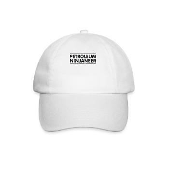 Ninjaneer - Petroleum Engineer - Baseball Cap - white/white - Front
