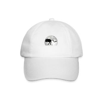Gerbil Moon Racing Rat Gerbil - Baseball Cap - white/white - Front