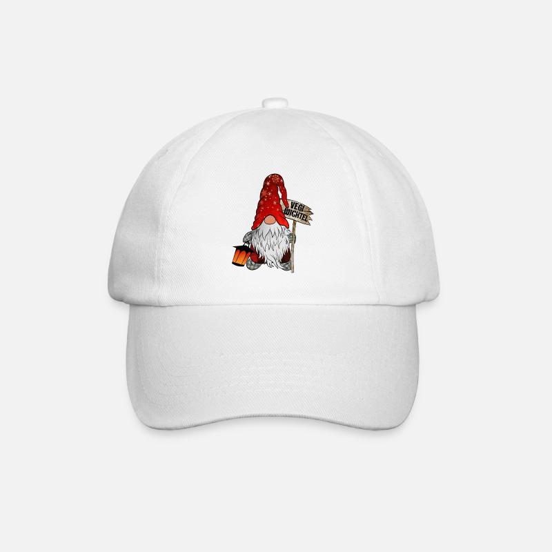 Vegi Wichtel Weihnachts Gnom - Baseballkappe - Weiß/Weiß