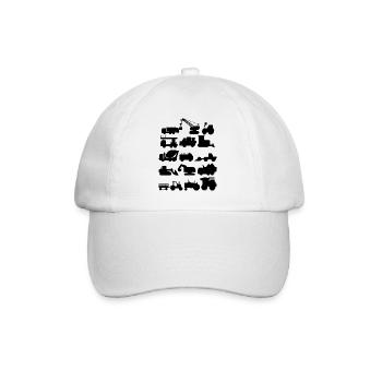Bauwesen Jungen Bauweite LKWs - Baseballkappe - Weiß/Weiß - Vorne