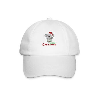 koala merry christmas winter animals koalas - Baseball Cap - white/white - Front