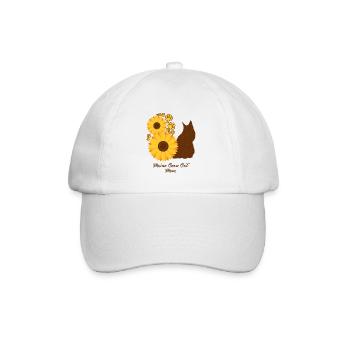 Mère tournesol - Maine Coon Cat - Casquette classique - blanc/blanc - Devant