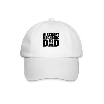 Job - Father of Aircraft Mechanic - Baseball Cap - white/white - Front
