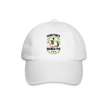 Guinea Pig Gift Guinea Pig - Baseball Cap - white/white - Front