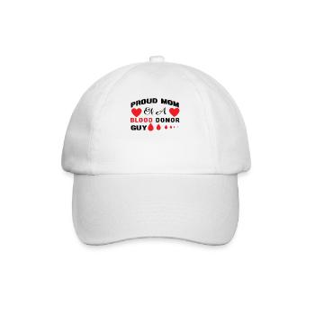Don de sang Don de sang Donneur de sang Maman fils - Casquette classique - blanc/blanc - Devant