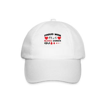 Don de sang Don de sang Donneur de sang Maman fille - Casquette classique - blanc/blanc - Devant