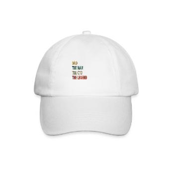 Dad The Man The CTO The Legend - Baseball Cap - white/white - Front
