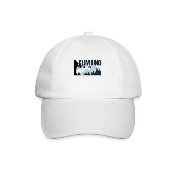 Climbing for life - Climbing Mountaineering Mountains - Baseball Cap - white/white - Front
